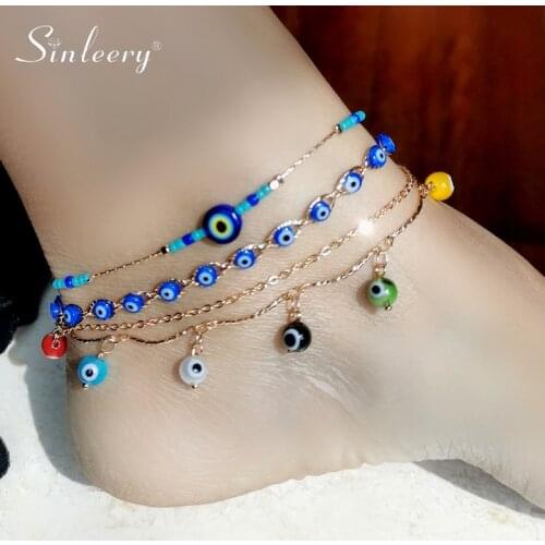 SINLEERY Bracelets On The Leg