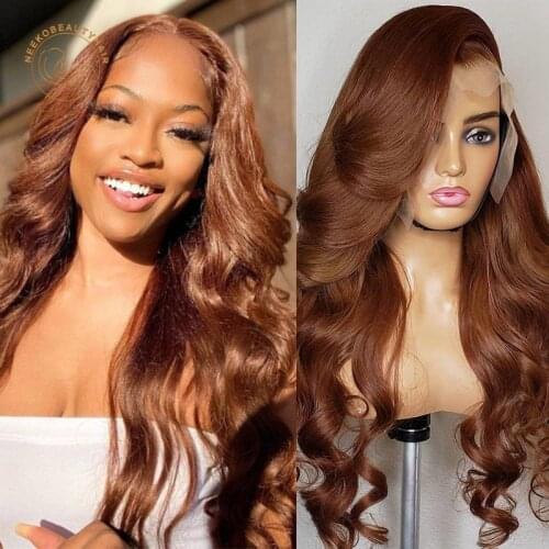 Lace Frontal Wigs Honey Blonde Body Wave 13X4 Lace Front Wig 180% Density Colored Human Hair Wigs With Baby Hair Closure Wigs