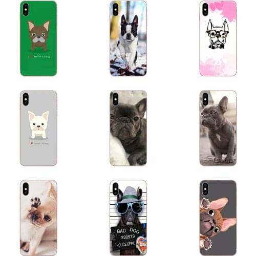 TPU Print Phone For Sony Xperia XZS XA1 L1 XA X Z Z1 Z2 Z3 Z4 Z5 XZ1 Compact E5 XZ Premium French Bulldog
