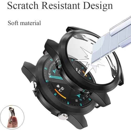 Soft Protective Cover For Huawei Watch GT 2e/2 Pro/2 46mm Fit honnor magic watch 2 46 mm Case Screen Protector Bumper Shell