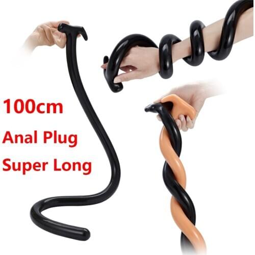 100cm Big long vagina dick butt plug anal dildo anus masturbator dilator prostate massager anal erotic sex toy for men woman gay