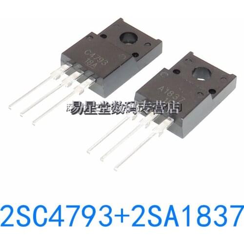 20PCS=10pairs 2018+100% brand new original authentic 2SC4793+2SA1837 TO-220 C4793+A1837 TO220 audio amplifier pairing transistor