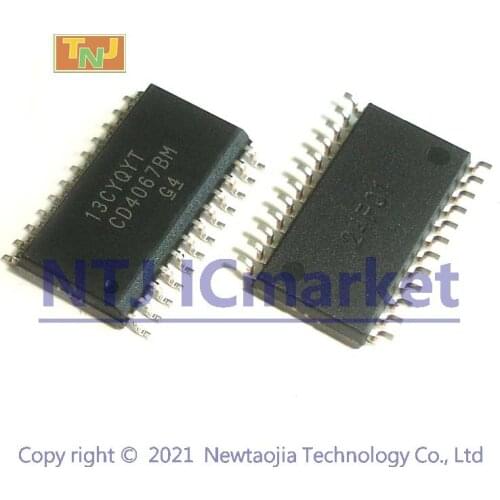 5 PCS CD4067BM SOP-24 CD4067 SMD CMOS Analog Multiplexers/Demultiplexers IC CHIP