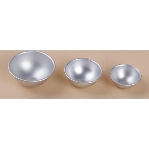 6Pcs/2Pcs Bath Bombs Metal Aluminum Alloy Bath Bomb Mold 3D Ball Sphere Shape DIY Bathing Tool Accessories Creative Mold