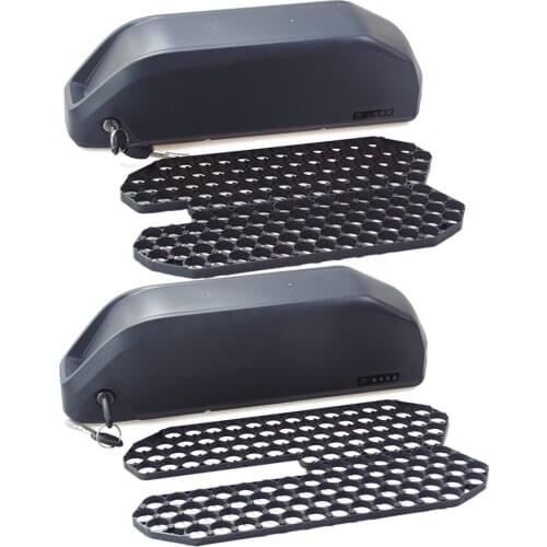 Ebike battery box 36v 48V 52V hailong shark bottle battery case for 50pcs 52pv 65pcs 70pcs 18650 cells