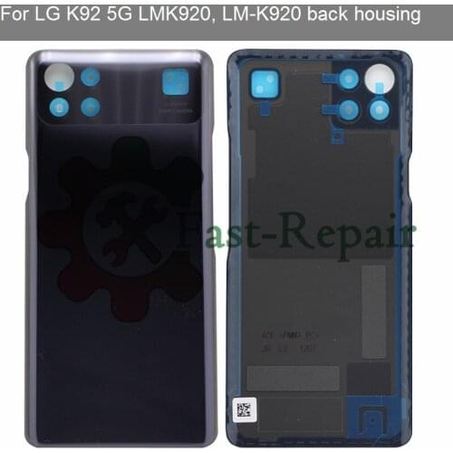 Battery Cover For LG K92 Back housing Battery Cover Rear Door Case For LG K92 LMK920, LM-K920 battery door
