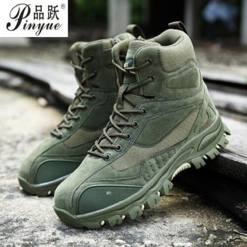 New Winter Men Boots Ankle Rubber Military Combat Boots Men Sneakers Casual Shoes Outdoor Work Safety Boots Man