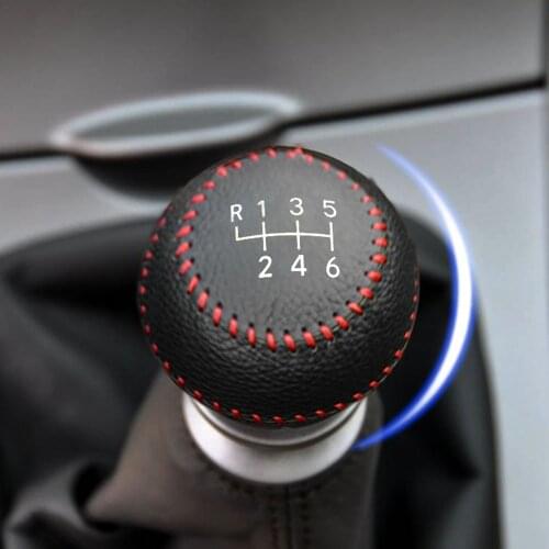 For Toyota COROLLA 1.8L 2007-2016 RAV4 2014-2018 MT PU Leather Hand Brake Shift Knob Cover Gear Case Car Decor Shift Knob Shell