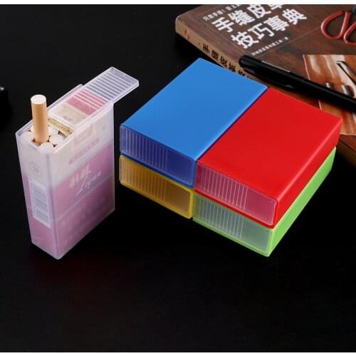 Plastic Cigarette Case 20 Pack Soft Package Hard Package Sliding Cover Flip Soft Box Cigarette Case Pressure And Moisture Proof