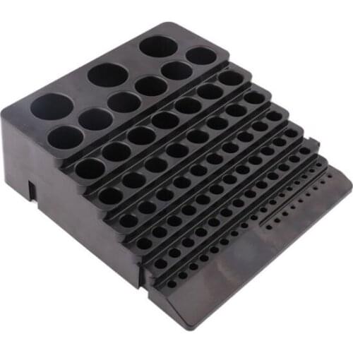 Black Drill Bit Storage Box Milling Cutter Drill Finishing Holder Organizer Case
