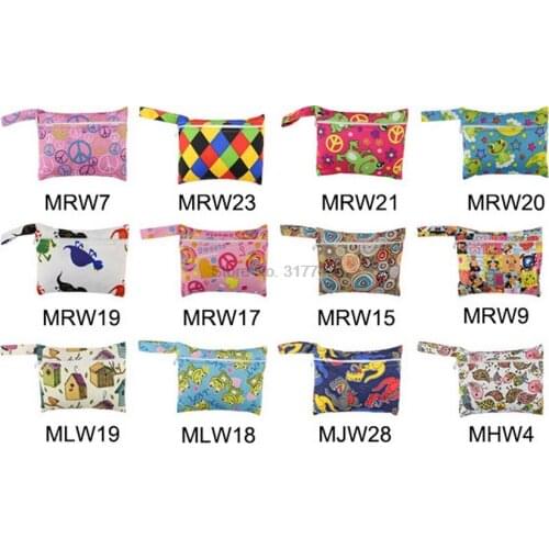 DHL 200pcs 14*18cm Wet Bag Reusable for Mama Cloth/baby diaper Sanitary Menstrual Pad, Tampon, Bib, Zippered,U PICK