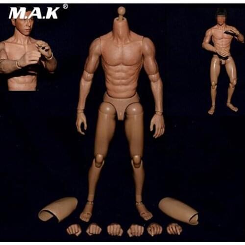 1:6 scale male man boy body figure Asian bodies narrow shoulder figures for head sculpt without neck