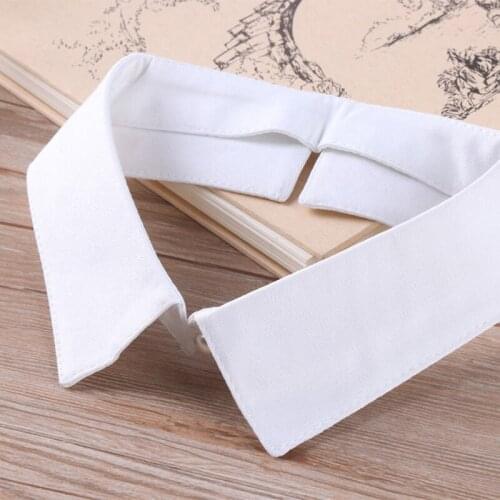 Classic Collar Shirt Fake Collar Tie Vintage Detachable Collar False Collar Lapel Blouse Top Women/Men Clothes Accessories