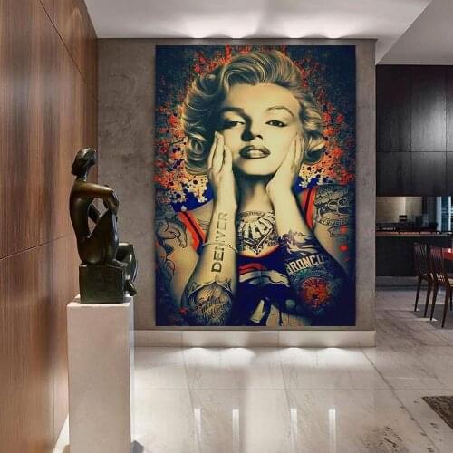 Beautiful Woman With Tattoos Picture Canvas Decoration Painting Poster Wall Artist Home Decoration Living Room Painting