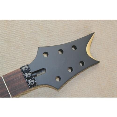 Beautiful Electric Guitar Neck Maple Rosewood 24 Fret Black Guitar parts