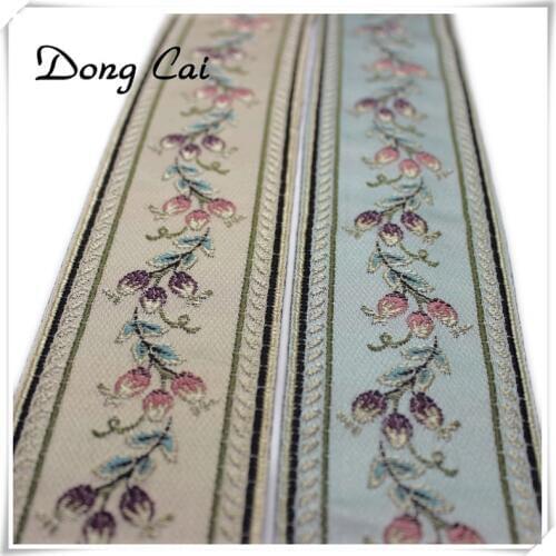 5/15/30yard 6CM ethnic embroidered ribbons indian bags tribal bags cotton cloth tapes Stitch Ribbon boho accessories DIY webbing