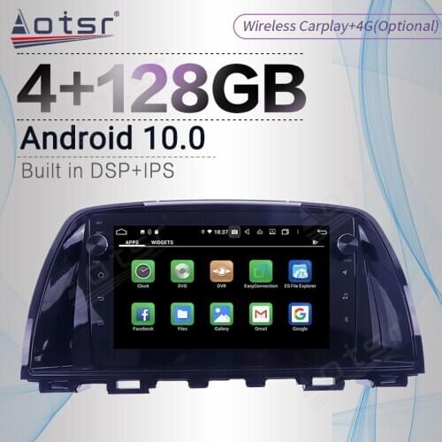 128GB For Mazda Atenza 2013-2016 Android Radio Tape Recorder Car Multimedia Player Stereo Head Unit GPS Navigation No 2din 2 din