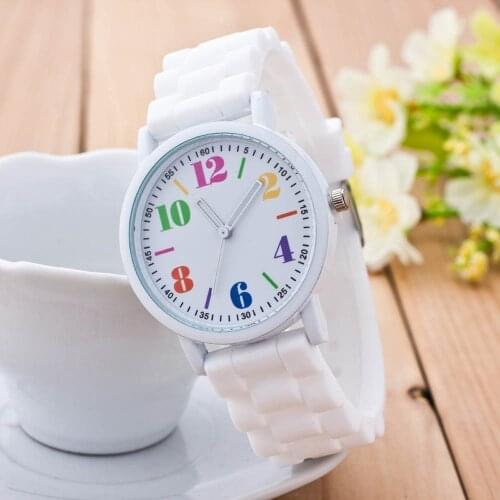 Fashion Quartz Watches For Women Luxury White Silicone Bracelet Watches Ladies Dress Clock Watches Relojes Mujer Gift Woman 328