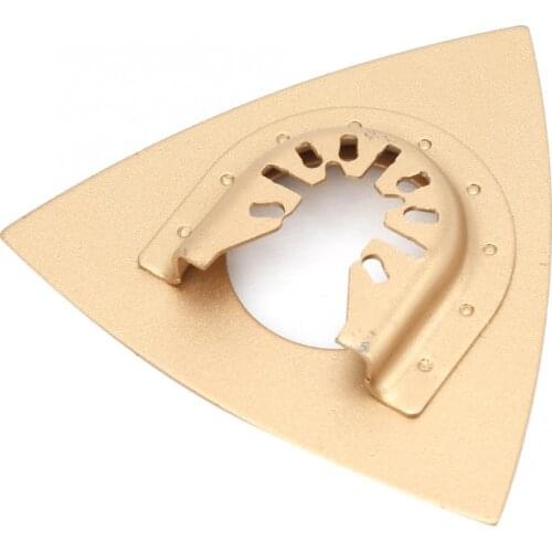 80mm Multitool Triangular Oscillating Saw Blade Woodworking Alloy Rasp Blade Ceramic Tile Marble Granite Rotary Cutting Tool