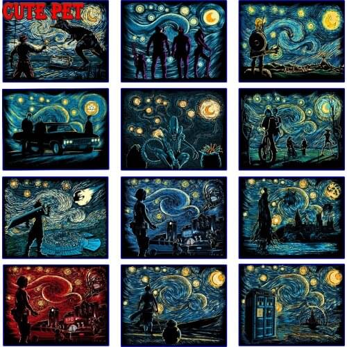 Diy diamond painting set Classic oil painting Cross Stitch Movie characters rhinestones embroidery mosaic 5d cross stitch decor