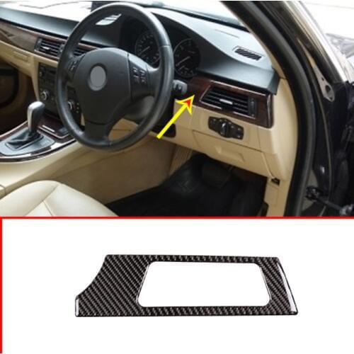 Real Carbon Fiber Driver Side Air Conditioning Frame Stickers For BMW E90 E92 E933 Series 2005-2012 Right Hand Drive Accessories