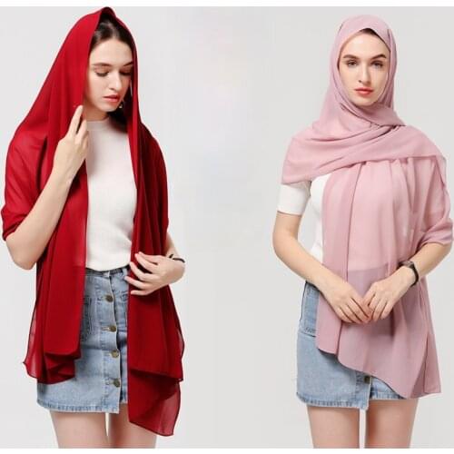 New Design Brand Scarf Women High Quality Bubble Chiffon Scarves For Women Hijabs Lady Beach Stole Head Scarves Foulard Bandana