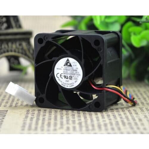 Original FFB0412SHN 4028 12V 0.45A PWM 4CM temperature control double ball cooling fan