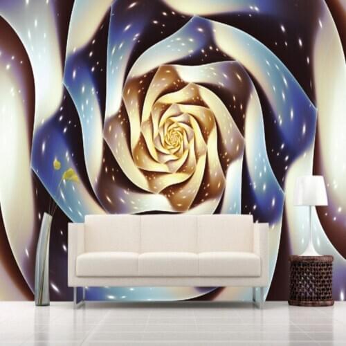 Drop Shipping Custom 3d Wallpaper 3D Stereo Rose Fresco Living Room TV Backdrop Decorative Painting Hotel Hall Wallpaper Mural