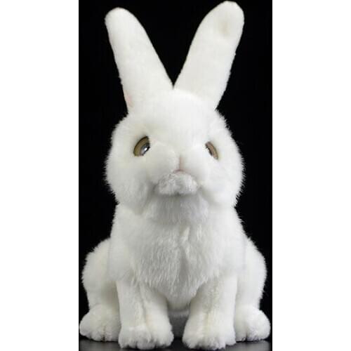 Lifelike toy squatting rabbit plush toy about 20cm soft doll baby toy Christmas gift h1667