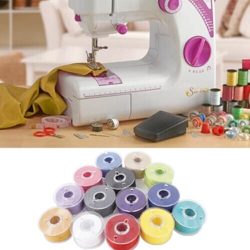 Thread Bobbins 36pcs Bobbins Sewing Threads With Case Pre-Wound Bobbins Set For Household Sewing Machine Dropshipping