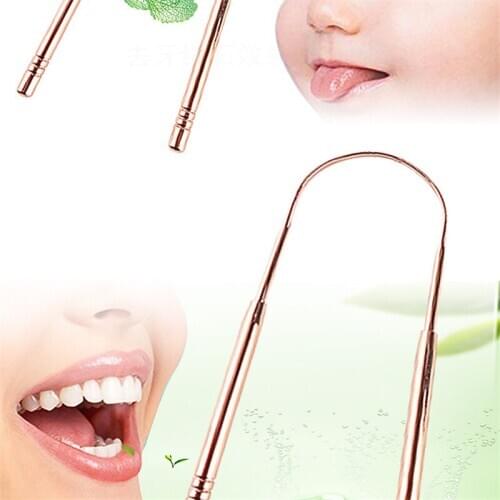 Tongue Scraper Cleaner Improves Oral Hygiene Remove Food Tongue Scraper Anti-rust Stainless Steel Tongue Scraper Cleaner