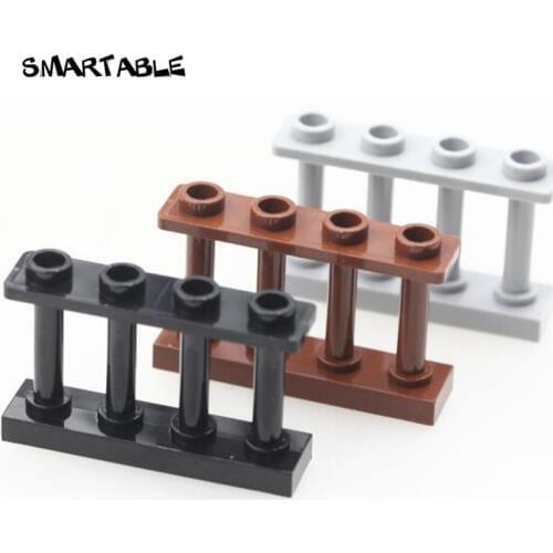 Smartable Fence 1x4x2 Building Block MOC Parts Toys For Children Creative Compatible Major Brand City 15332 Toy 40pcs/lot