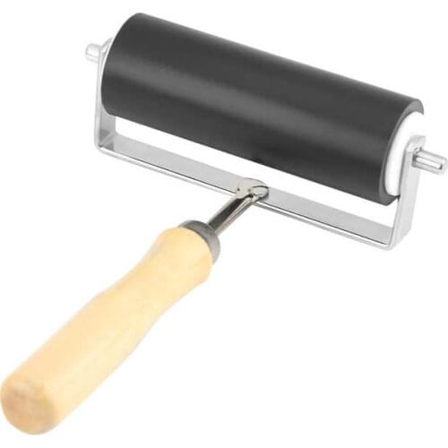 Heavy Duty Hard Rubber Brayer Roller Print Brush Ink Art Craft Oil Painting Tool Pressure Roller Tool Sound Deadening Tool Brush