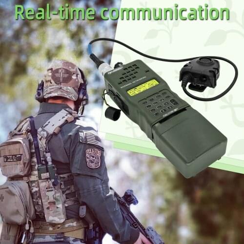 TAC-SKY Tactical Headset Ptt 6 Pin PELTOR PTT+AN / PRC152 152a Military Walkie Talkie Model Radio Military Harris Virtual Case