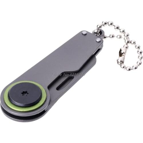 Tactical Mini Pocket Folding Knife Survival Portable Camping EDC Key Chain Tool Dropship