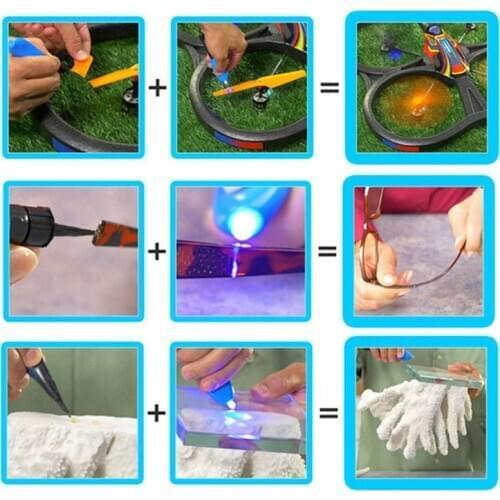 5 Second Fix UV Light Glue 15ml with UV Lamp Strong Bonding For Ceramic Glass