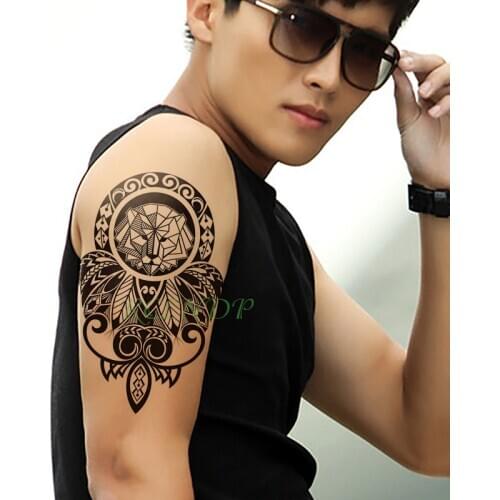 Waterproof Temporary Tattoo Sticker Dreamcatcher Feather big size fake tatto flash tatoo tatouage temporaire for women girl men