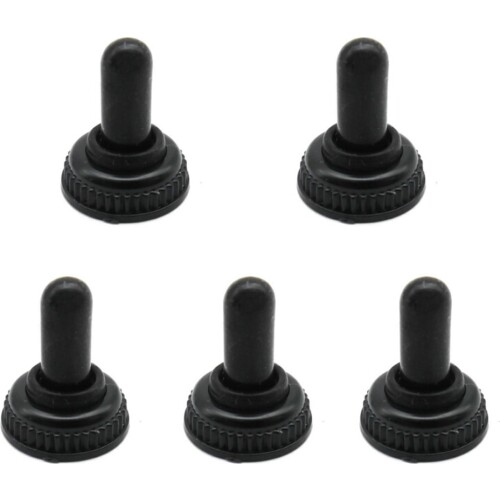 10pcs 6mm Black Rubber Waterproof Cover Hat Boot Cap Dust Proof Water Proof Protect For Mini Toggle Switch