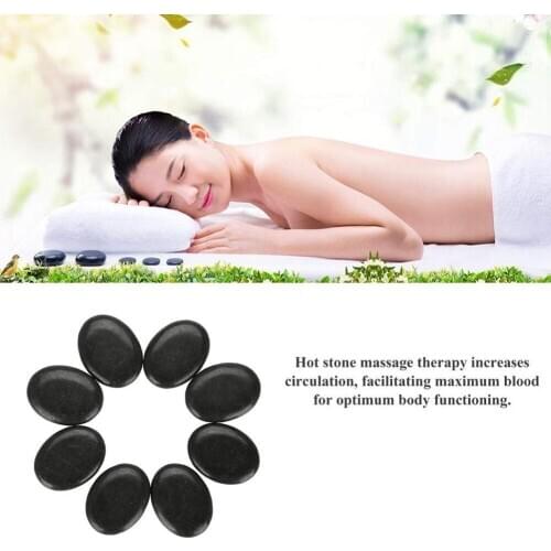 5Pcs Energy Volcano Stone Natural Lava Stone Hot Stone Massage Release Body Tension