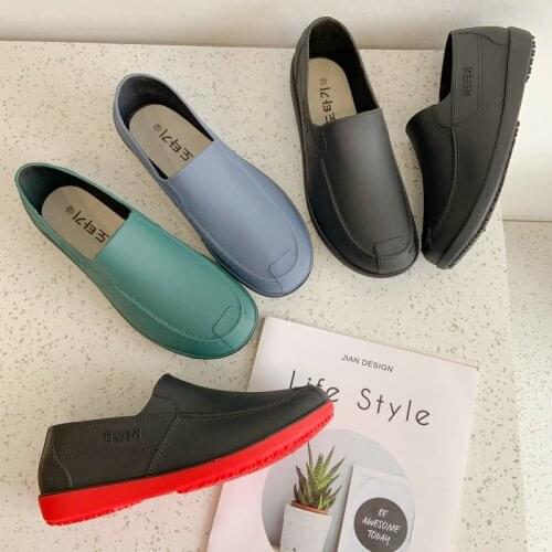 Rain Boots Men Rain Boots Men Spring and Autumn Waterproof Shoes Low-cut Fashion Short Tube Non-slip Kitchen Work Shoes Men