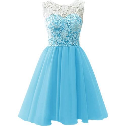 Quickly send prom dress 2018 hot models, high-grade fine, lace fabric clothes, knee-paragraph