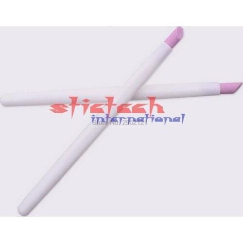 By dhl or ems 1000pcs Women Nail File 2017 Hot Pink Nail Art Cuticle Remove Ceramic Rod Scrubs Cuticle Stick Stone Tools