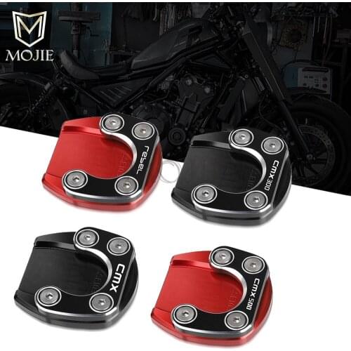 For Honda Rebel CMX 300 500 CMX300 CMX500 2017-2021 Motorcycle Kickstand Foot Side Stand Extension Support Plate Pad Enlarge
