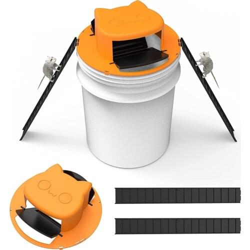Home Mouse Trap Newest Flip N Slide Bucket Lid Mouse Trap Humane Or Lethal Trap Door Style Outdoor Garden Insect Pest Trap