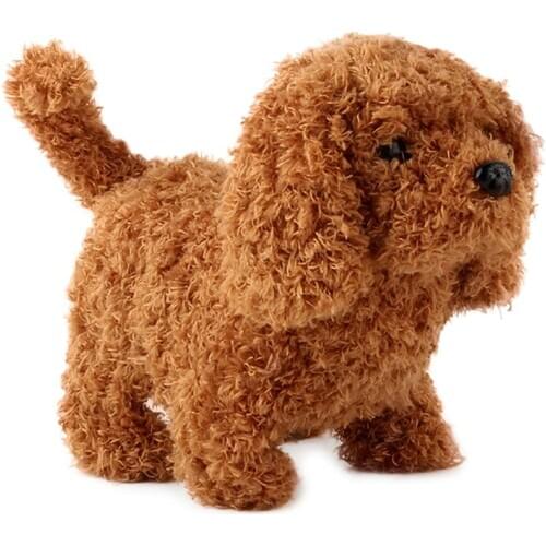 Electric Simulation Teddy Dog Plush Toy Smart Dog Toy Will Sound Walking Puppy Animal Toy ChildrenS Educational Toy Gift