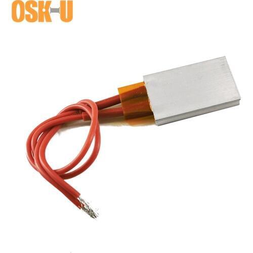 2PCS PTC Electric Heater Plate 24V 35x21x5mm 70/110/200C Thermostatic PTC Heating Element for Hair Crimping Iron