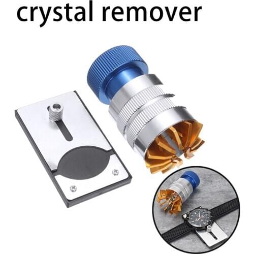 Crystal Remover Watch Plastic Crystal Remover with Base Lift Front Case Remover Insert Watch Glass Remove Replace Opener Tool
