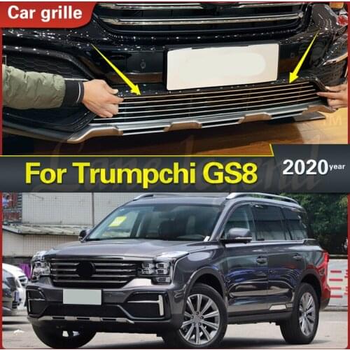 Body kit High-quality stainless steel Front Lower Grill Grille Cover Trims Refit racing grill For Trumpchi GS8 2020