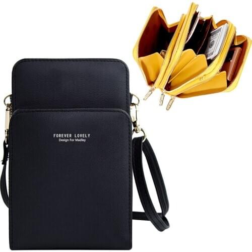 Fashion Daily Use Card Holder Shoulder Bag Colorful Cellphone Messenger Bag Female Summer Travel Small Crossbody Bags for Women