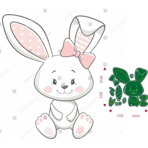 Metal Cutting Dies Animal rabbit DIY Scrapbooking Paper Cards Decorative Craft Embossing